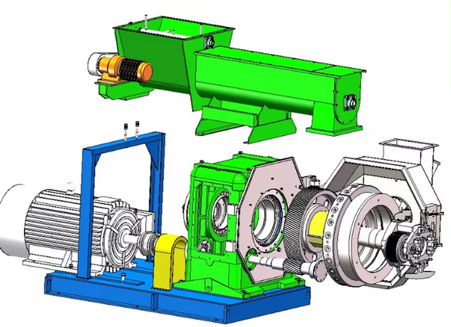 Машина 3 мельницы лепешки биомассы CPM 2ton/H